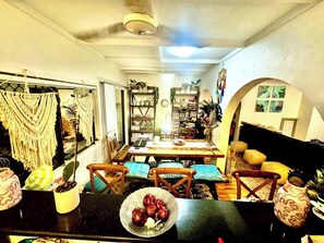 Shared Dormitory, 2 Bedrooms, Smoking, Patio | Living room | Books