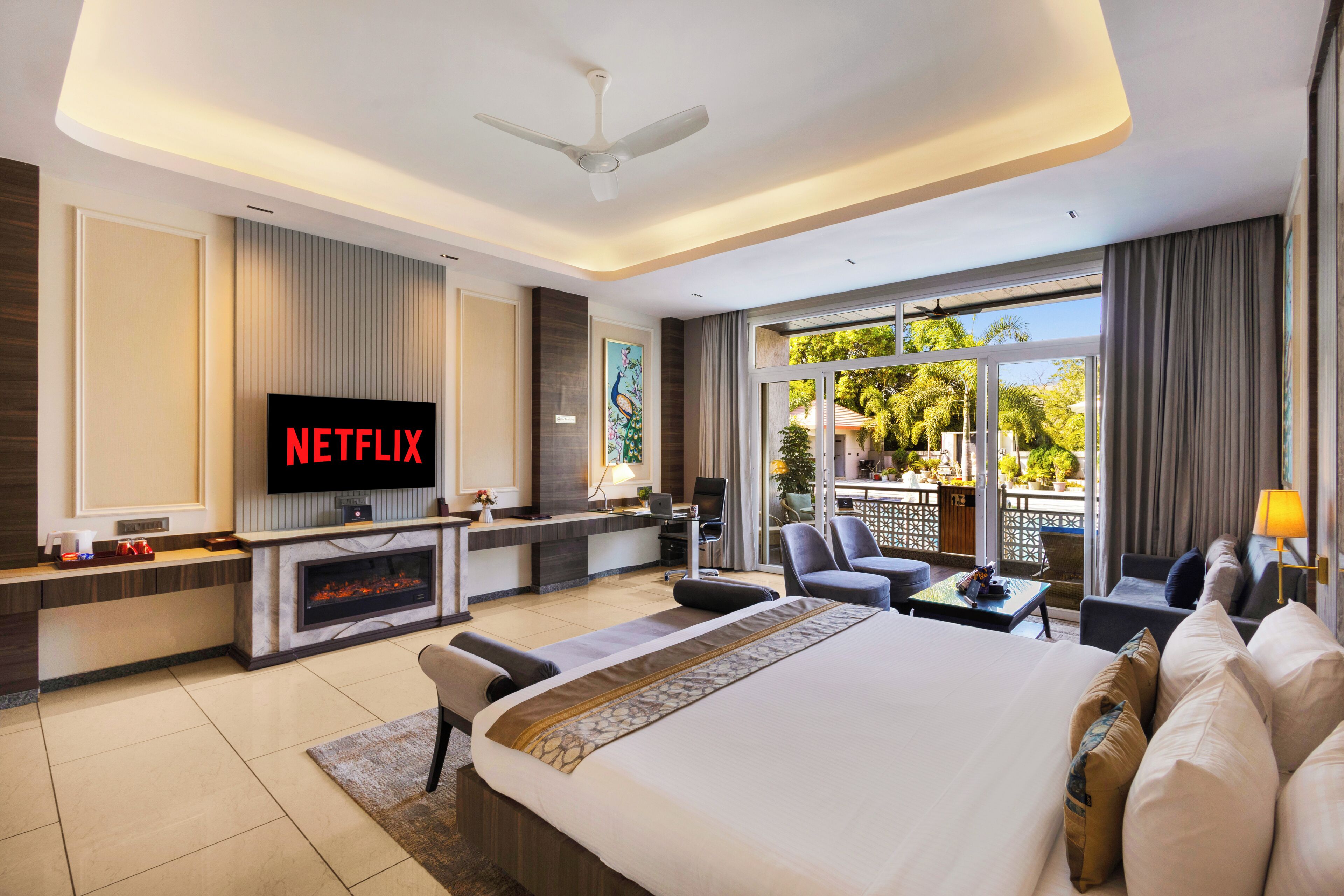 Luxe villa | Een strijkplank/strijkijzer, gratis wifi, beddengoed
