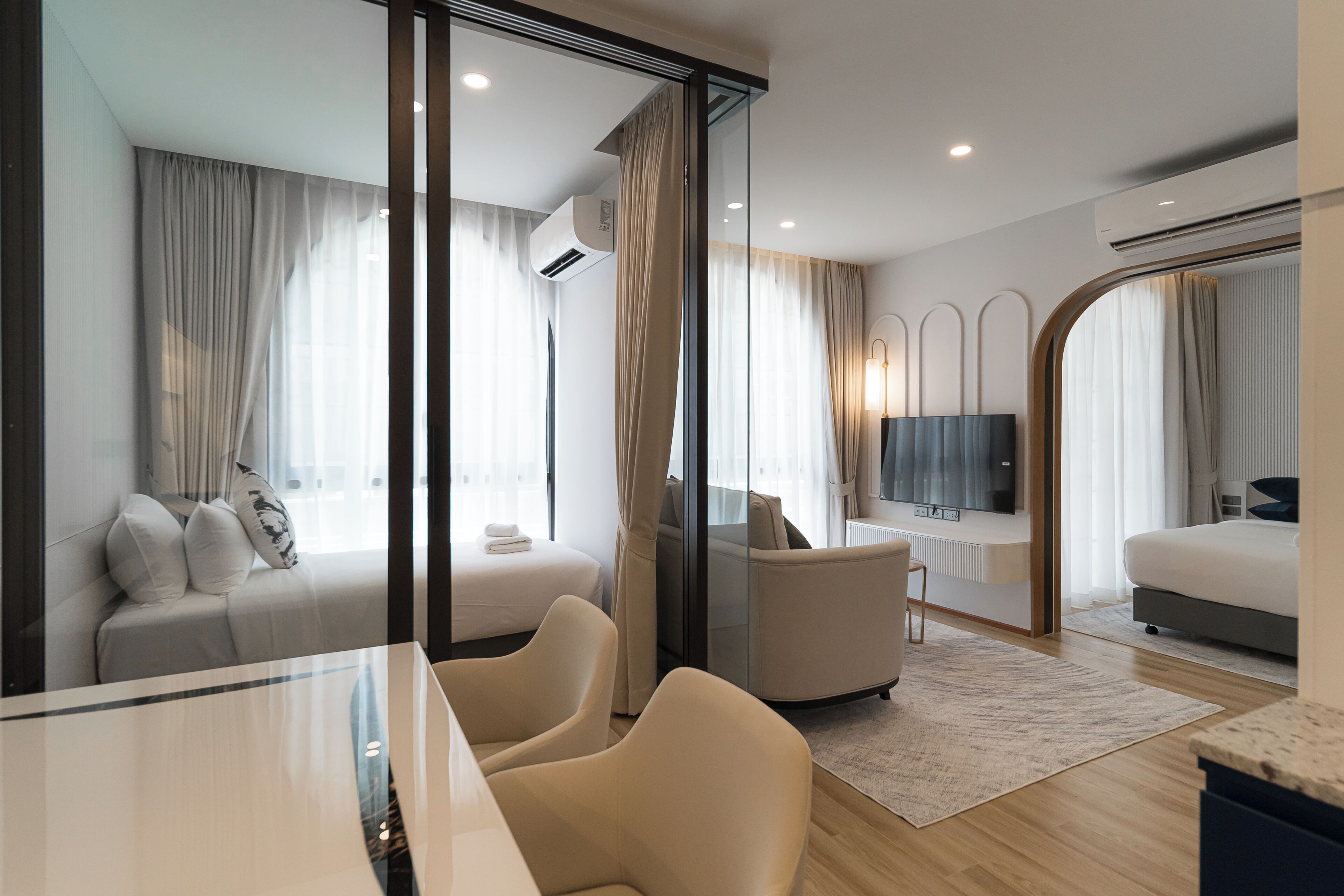 2 Bedroom Suite, 1 King and 1 Single | 起居區