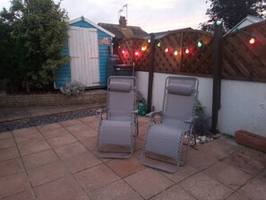 Terrace/patio - Otter's Holt - Dog friendly - close to beach (Pevensey Bay)