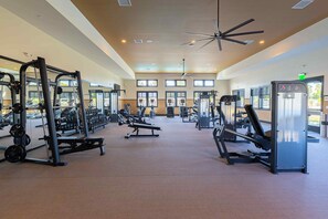 Fitness facility - Modern 4BR | Resort Pool + Firepit + Hot Tub + Fitness Center | Summerwell (La Quinta)