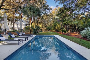 Pool - Luxe Isle of Palms Retreat • Pool + Firepit + Outdoor Lounge | Sparrow Haus (Isle Of Palms)