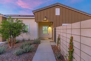 Exterior detail - Pet-Friendly Modern Escape Near Coachella | Resort Pool + Hot Tub + Firepit (Thermal)