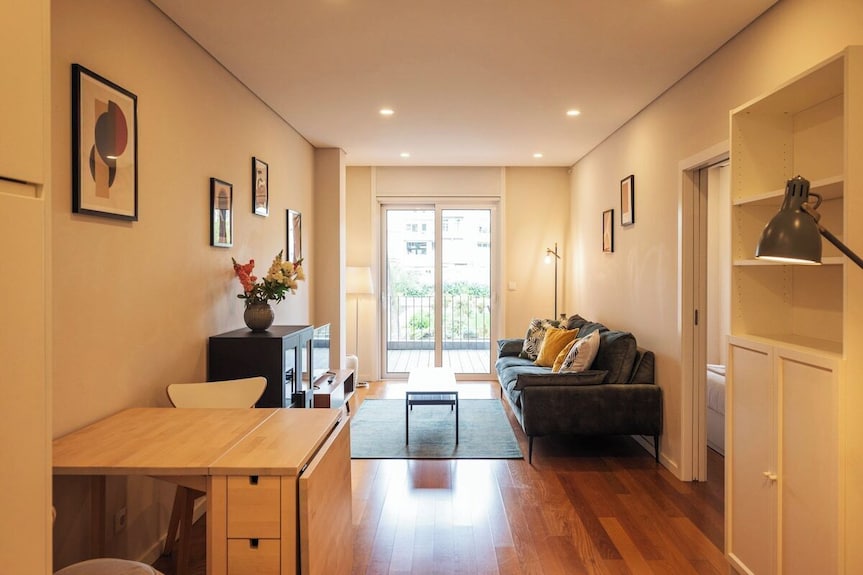 Jenny Porto - Precioso Apartamento Con Balcón, Piscina Y Vistas Al Jardín - Matosinhos