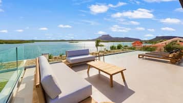 Luxury Apartment, Private Pool, Ocean View | Terrace/patio