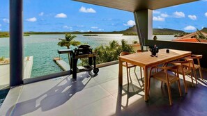 Luxury Apartment, Private Pool, Ocean View | Outdoor dining - Villa Wave (Willemstad)