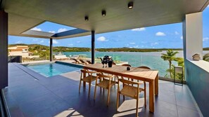 Luxury Villa, Private Pool, Ocean View | Outdoor dining