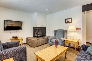 TV, fireplace - Condo 3 Mi to Winter Park Resort: Community Perks! (Winter Park)