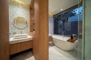 Shower, hair dryer, towels, soap - Diamond Villa: Modern 3-Bedroom Tropical Escape with Private Pool & Forest Views (Tambon Si Sunthon)