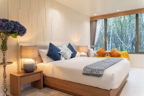 3 bedrooms, iron/ironing board, WiFi, bed sheets - Diamond Villa: Modern 3-Bedroom Tropical Escape with Private Pool & Forest Views (Tambon Si Sunthon)