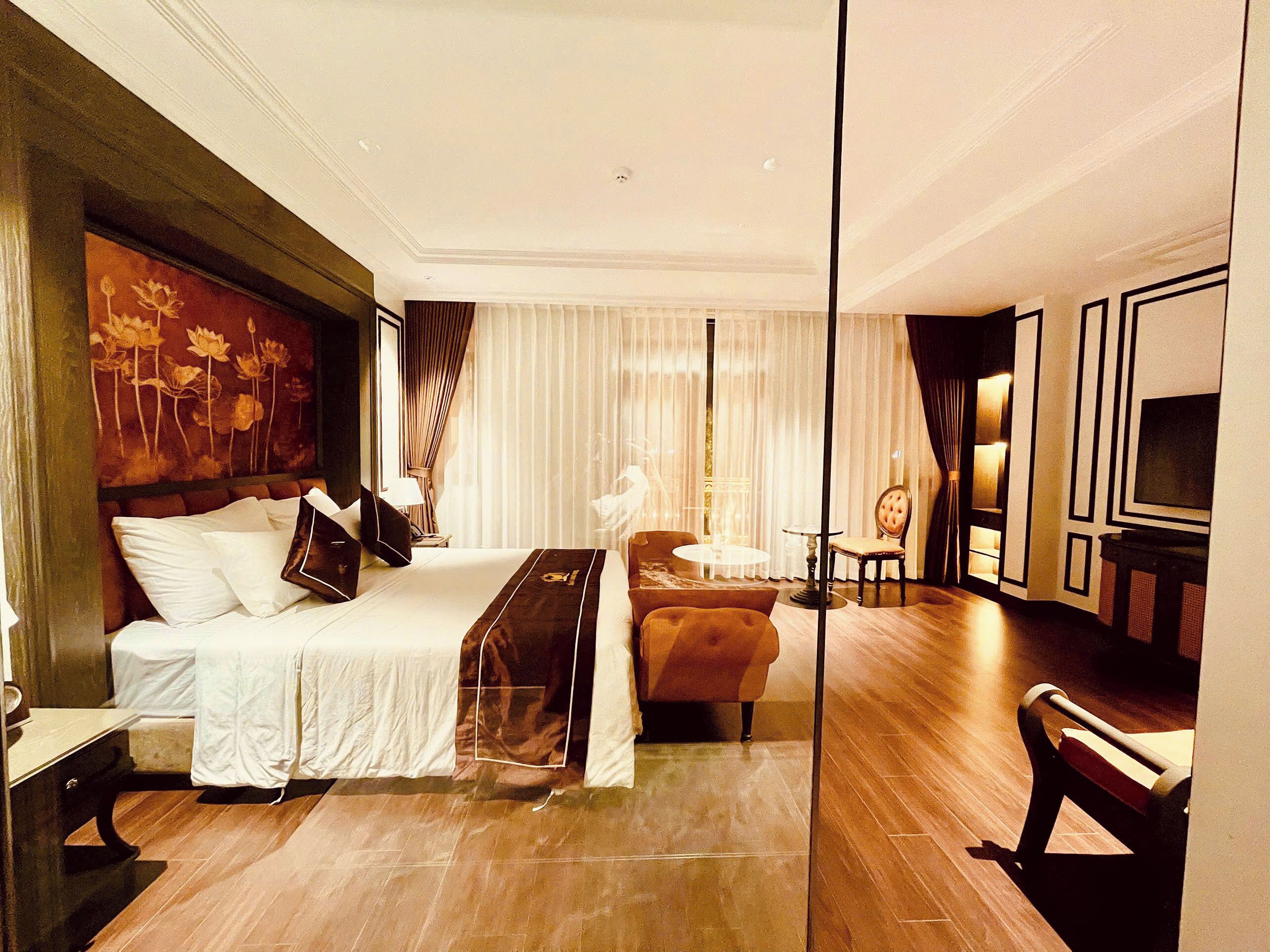 Doppia familiare, balcone, vista fiume