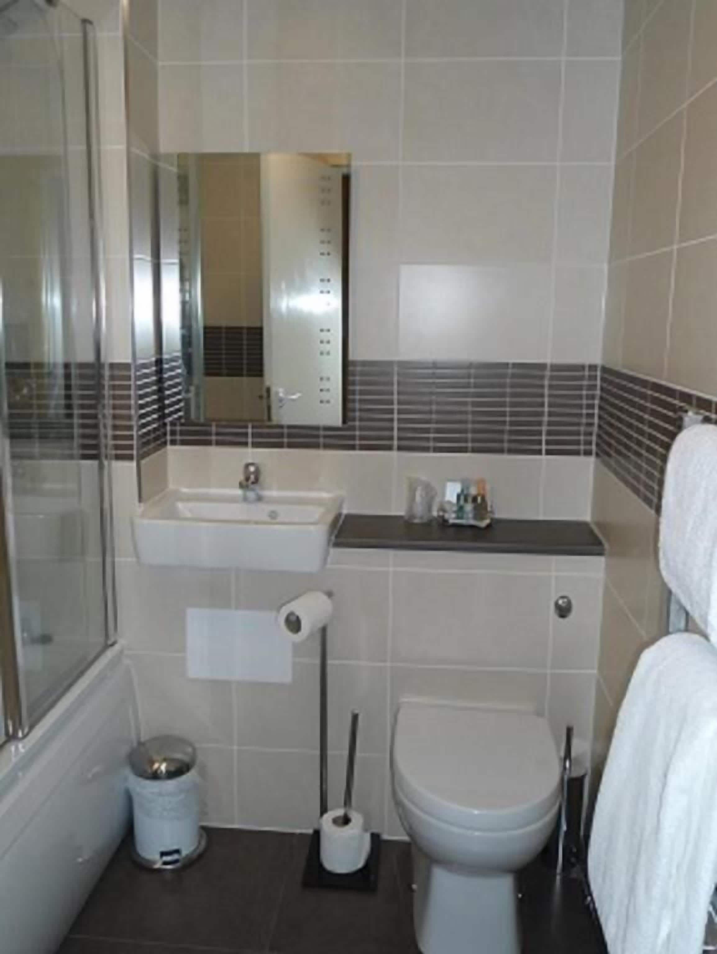 Free toiletries, hair dryer, towels, soap
