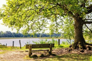 Miscellaneous - Water Lodge with hot tub and sauna directly by the water in Twente. Luxury wellness lodge at Hofparken De Bergvennen with a terrace, nature views and a private spa. (Lattrop-Breklenkamp)