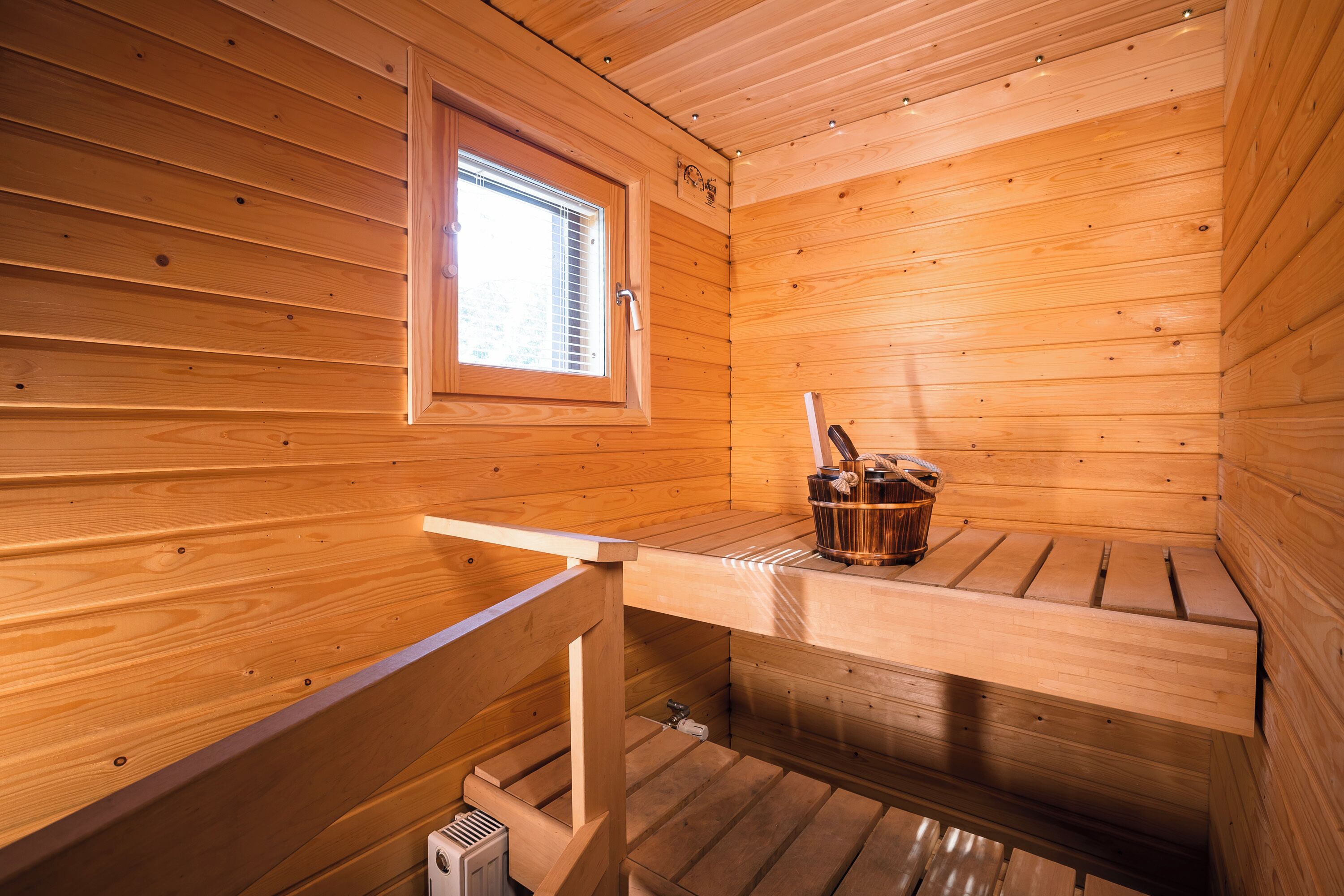 ห้องสวีท, ห้องครัวขนาดเล็ก, วิวเมือง | ซาวน่า