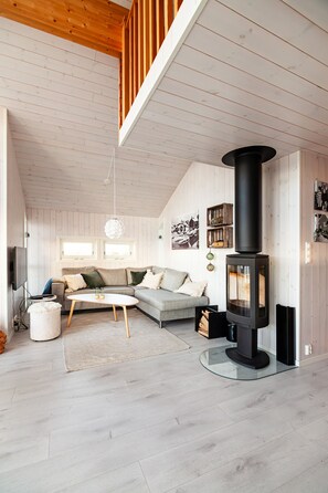 Fernseher, Kamin