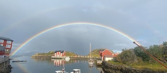 Amazing waterfront rorbu (free car-charging)