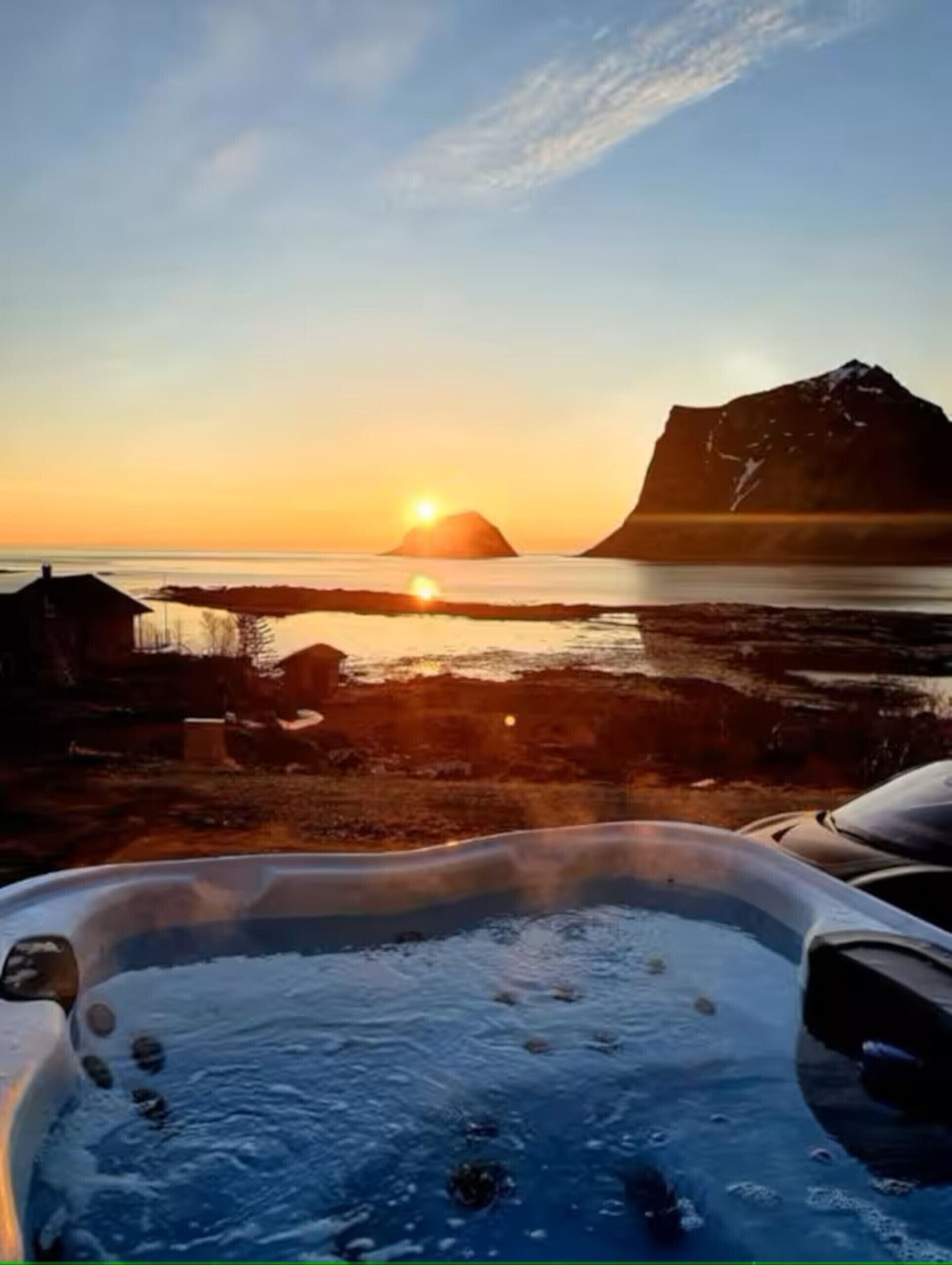 Utendørs boblebad