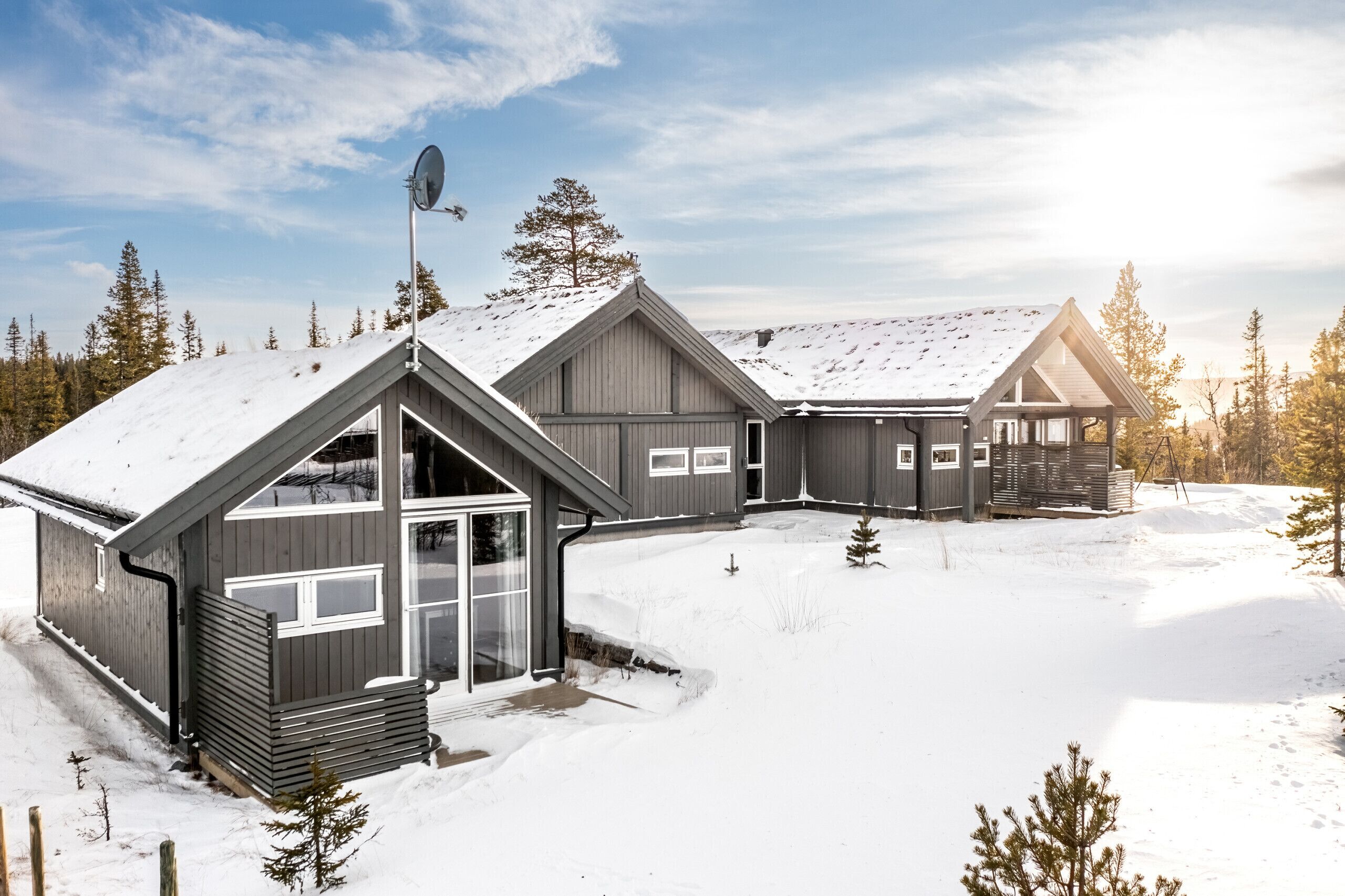 Large mountain cabin with an annex