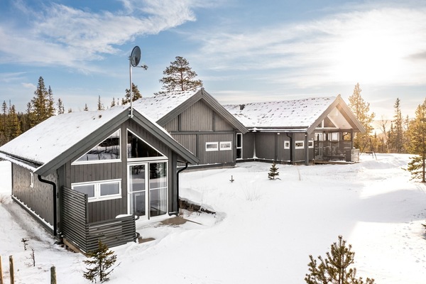 Large mountain cabin with an annex