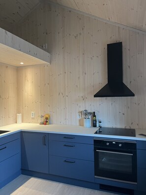 Fridge, oven, dishwasher, coffee/tea maker - Architect designed sleeping box in barn (Ål)