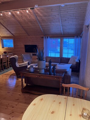 Fernseher, Kamin