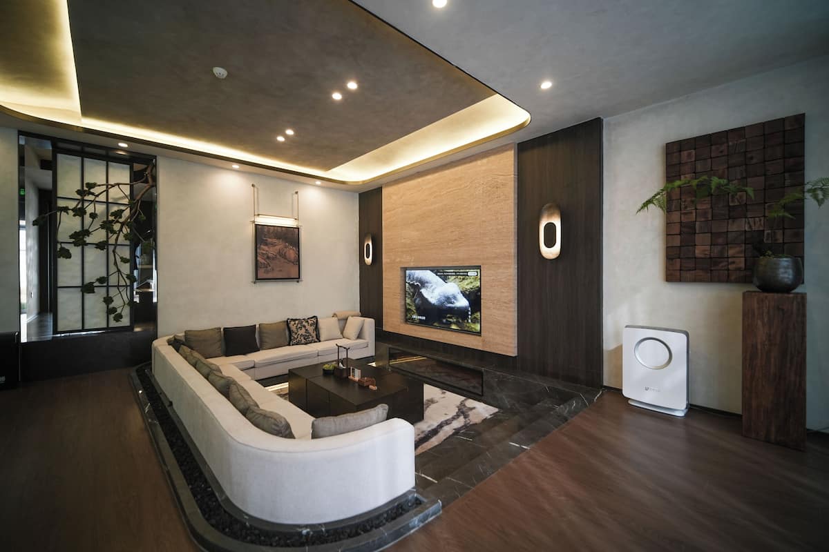 Neljän hengen deluxe-huone, useita sänkyjä