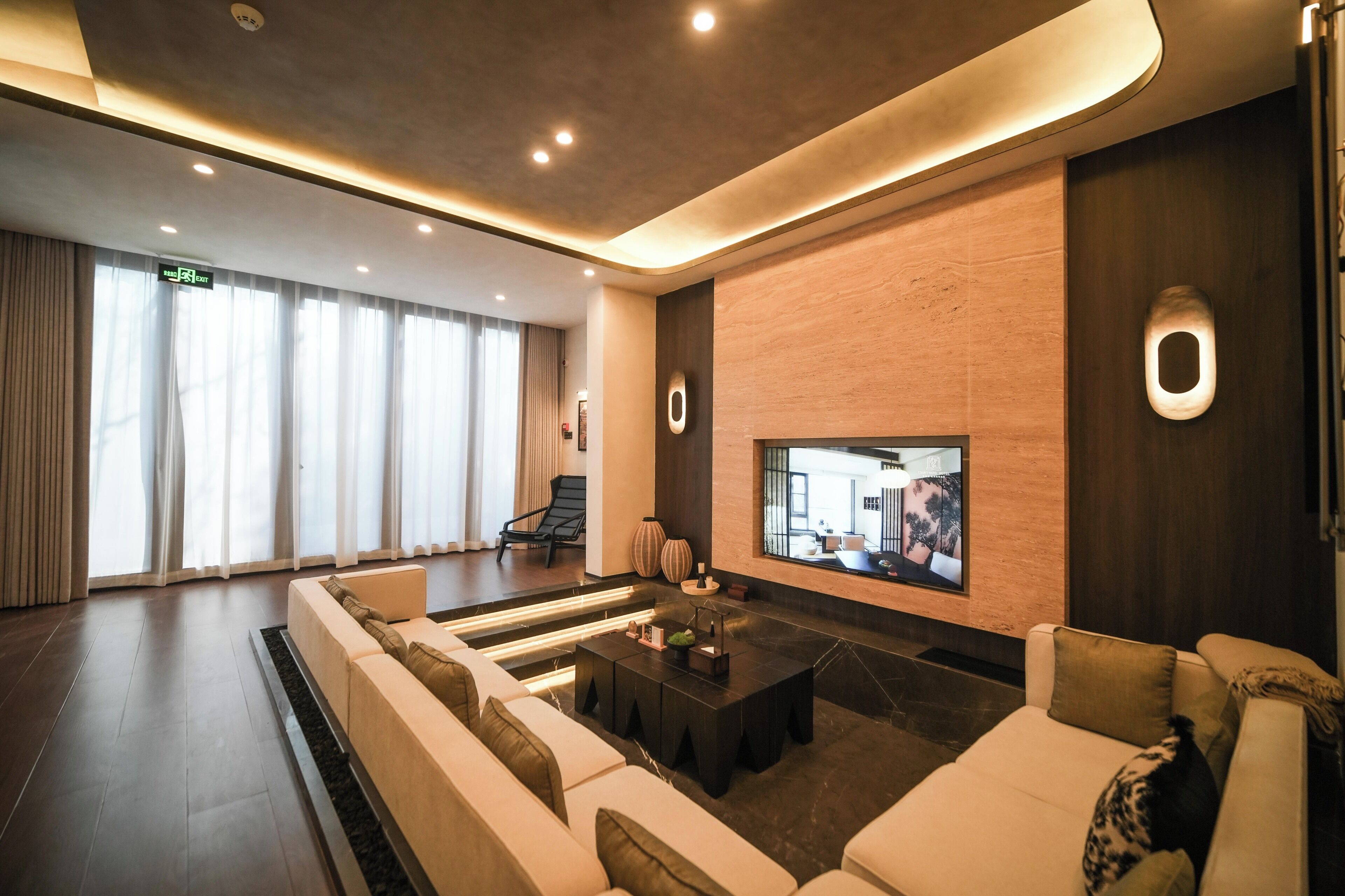 Habitación de lujo, varias camas