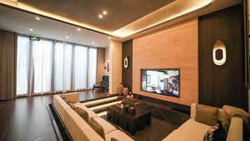 Habitación de lujo, varias camas