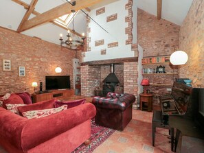 Fireplace - The Barn, Spaxton Retreat (Bridgwater)