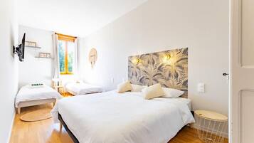 Chambre Quadruple Confort, vue parc