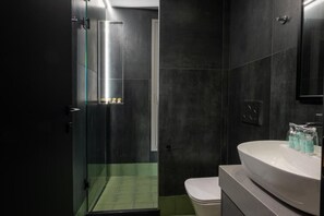 Deluxe Apartment | Bathroom | Free toiletries, hair dryer, slippers, towels