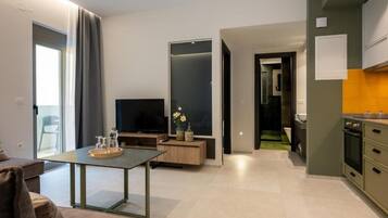 Appartamento Deluxe, balcone | Interni