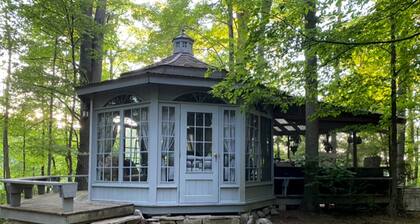 Secluded Lakeside Gazebo on Private Lake Surrounded by Nature, Ontario