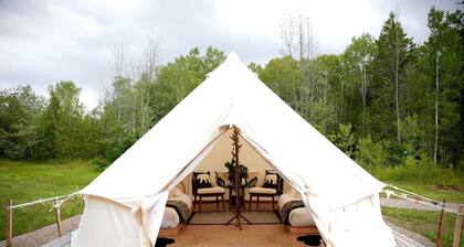 Incredible Lakefront Bell Tent with Barbecue and Fire Pit in Northern Bruce Peninsula, Ontario