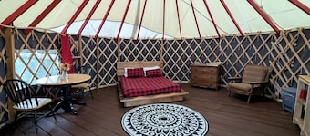 Yurt with Pond Access for Glamping Escapes in Ontario, Canada