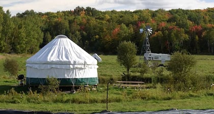 Yurt with Pond Access for Glamping Escapes in Ontario, Canada