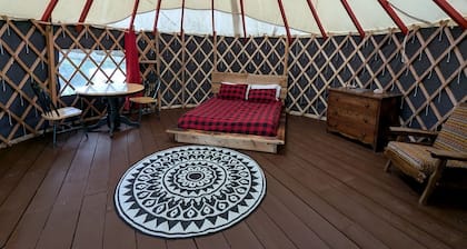 Yurt with Pond Access for Glamping Escapes in Ontario, Canada
