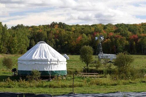 Yurt with Pond Access for Glamping Escapes in Ontario, Canada