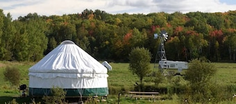 Yurt with Pond Access for Glamping Escapes in Ontario, Canada