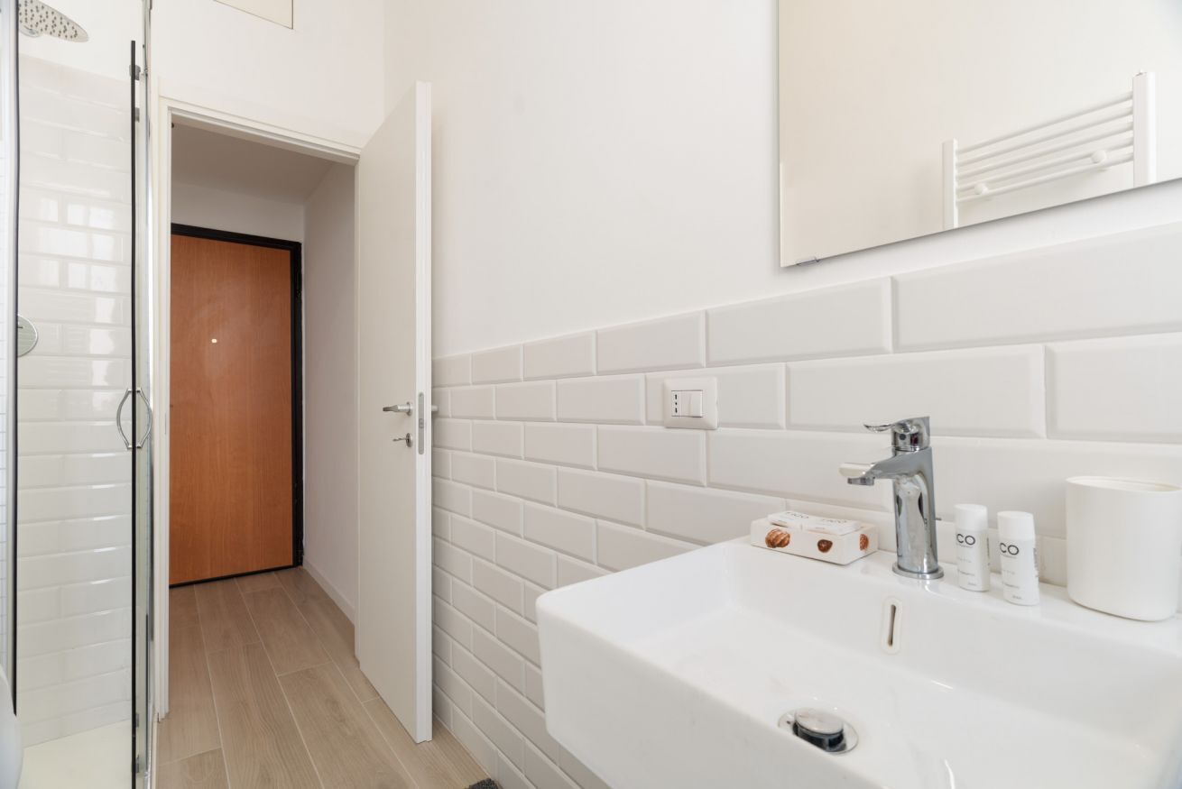 Dusche, Bidet, Handtücher