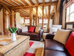 Living area - Blackbird Cottage, Ottinge. TV (Canterbury)