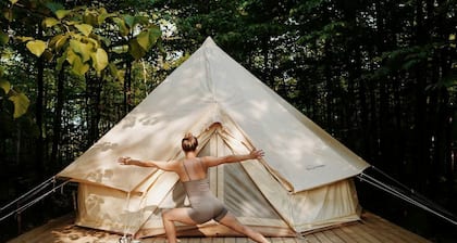 Off-Grid Bell Tent near the Bruce Peninsula in Tobermory, Ontario, Perfect for a Glamping Retreat