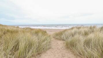 Vlak bij het strand