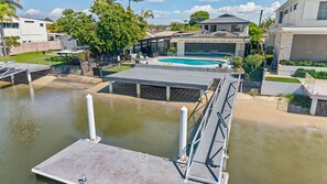 Pool - Crabpot Manor, waterfront home with many extras (Maroochydore)
