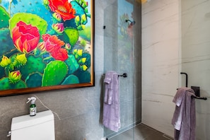 Hair dryer, towels - Modern condo with rooftop pool, gym, & private W/D (Puerto Vallarta)