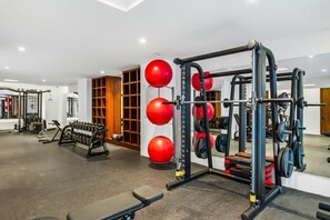 Fitness facility - Modern condo with rooftop pool, gym, & private W/D (Puerto Vallarta)