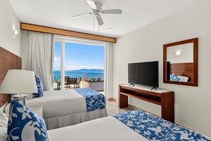 Desk, iron/ironing board, free WiFi, bed sheets - Spacious oceanview suite with heated pool, hot tub & terraces for lounging (Puerto Vallarta)