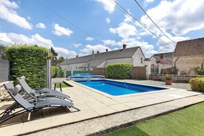 Pool - Holiday Home “Le Gîte Des Anges” with Air Conditioning (Angé)