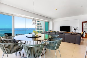 Dining - Tropical & modern condo with scenic balcony, hot tub, pool - amazing views (Puerto Vallarta)