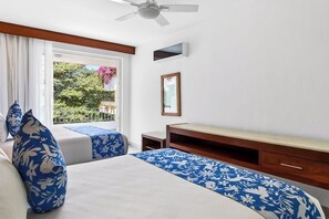 Iron/ironing board, free WiFi, bed sheets - Modern hillside suite with balcony, city view, pools, gym & full kitchen (Puerto Vallarta)